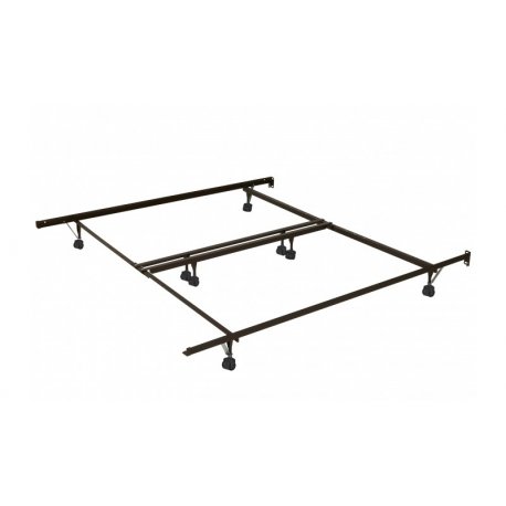 King Metal Adjustable Bed Frame, Metal Adjustable Bed Frame With Glides Queen Full Twin